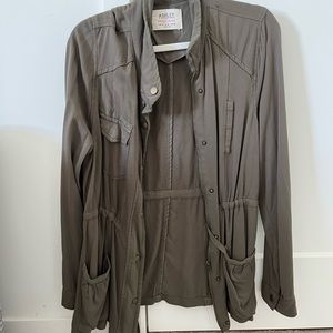 Light weight button up jacket
